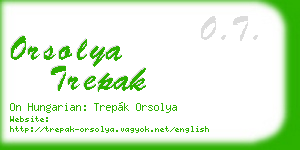 orsolya trepak business card